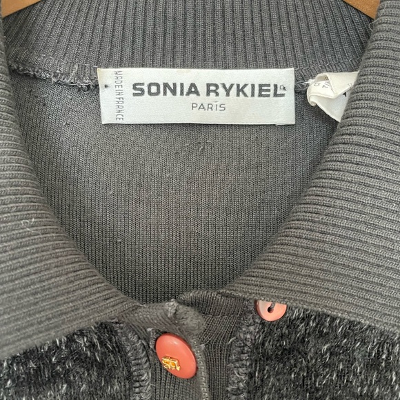 Vintage Sonia Rykiel Paris Top w/ Gold Detail - Picture 7 of 8